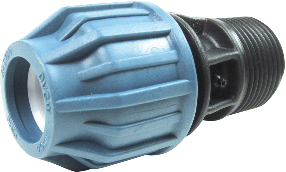 PP-Kupplung 20 mm x 1" AG