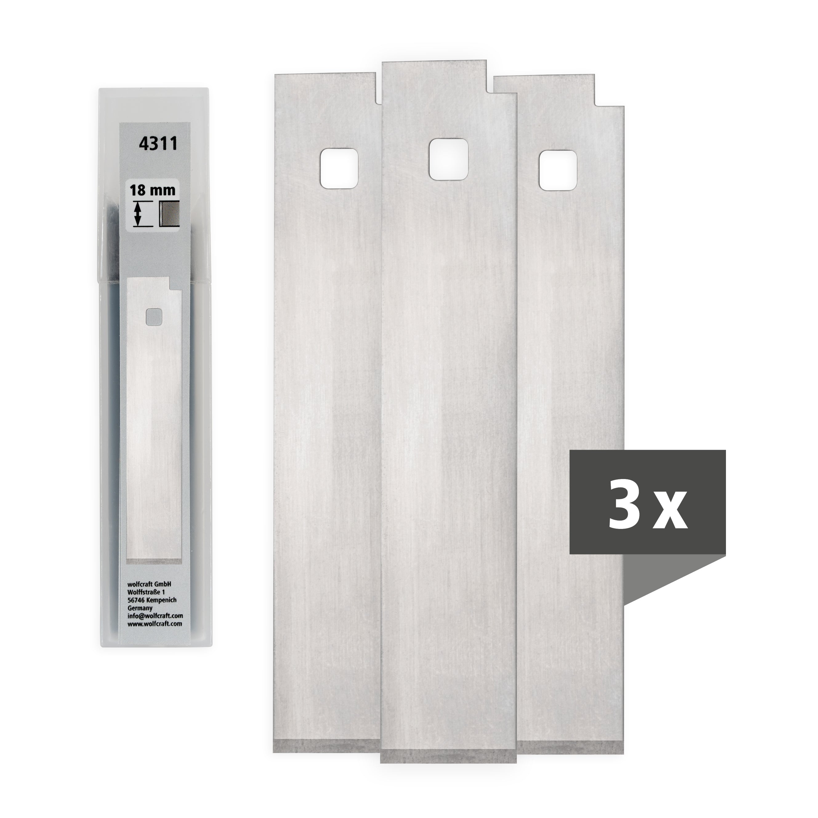3 Ersatz-Schaberklingen