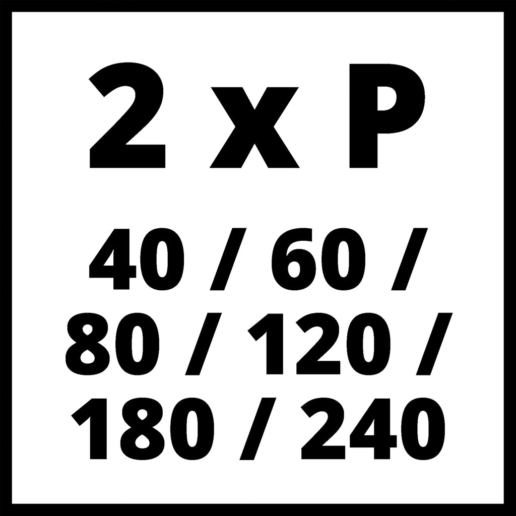 Schleifpapier-Set 132x80 mm 12-tlg.