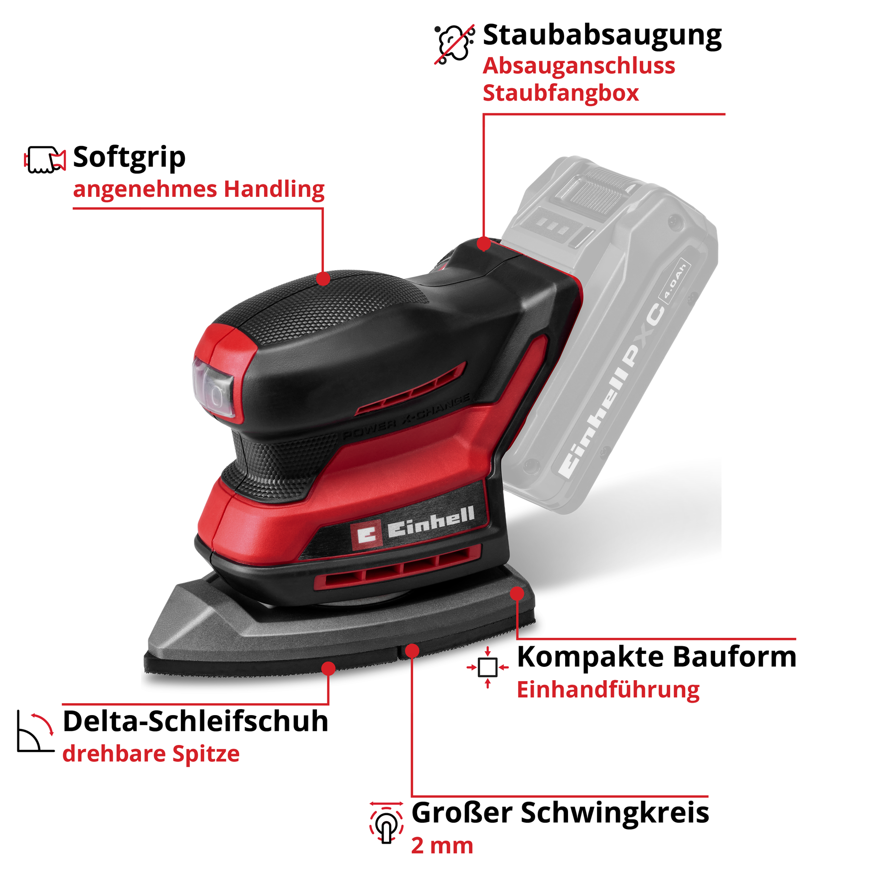 Akku-Multischleifer TE-OSD 18/2-1501 Li - Solo
