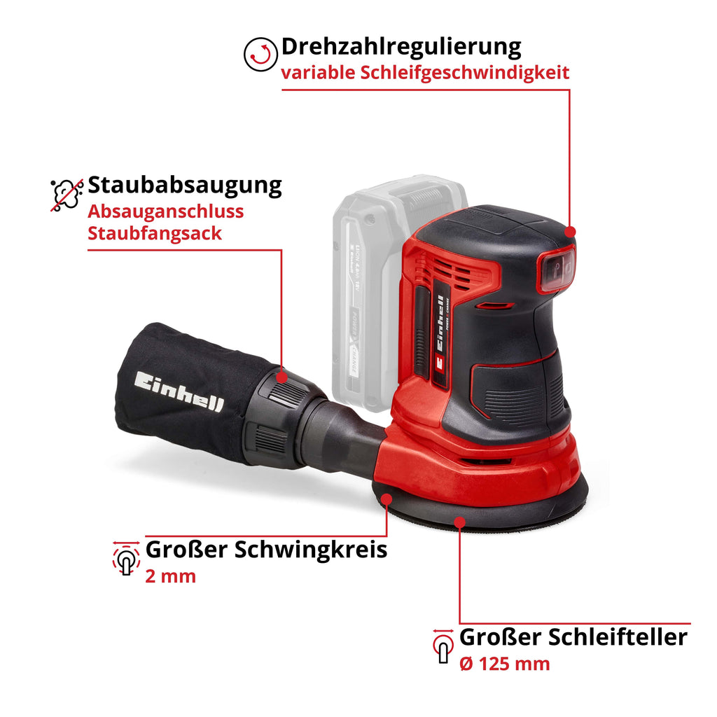Akku-Exzenterschleifer TE-RS 18 Li Solo, Power X-Change