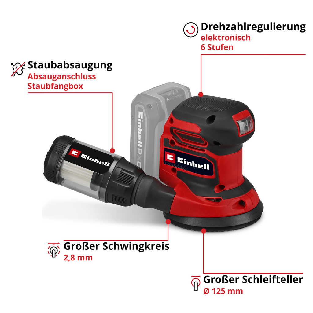 Akku-Exzenterschleifer TE-RS 18/28 Li - Solo