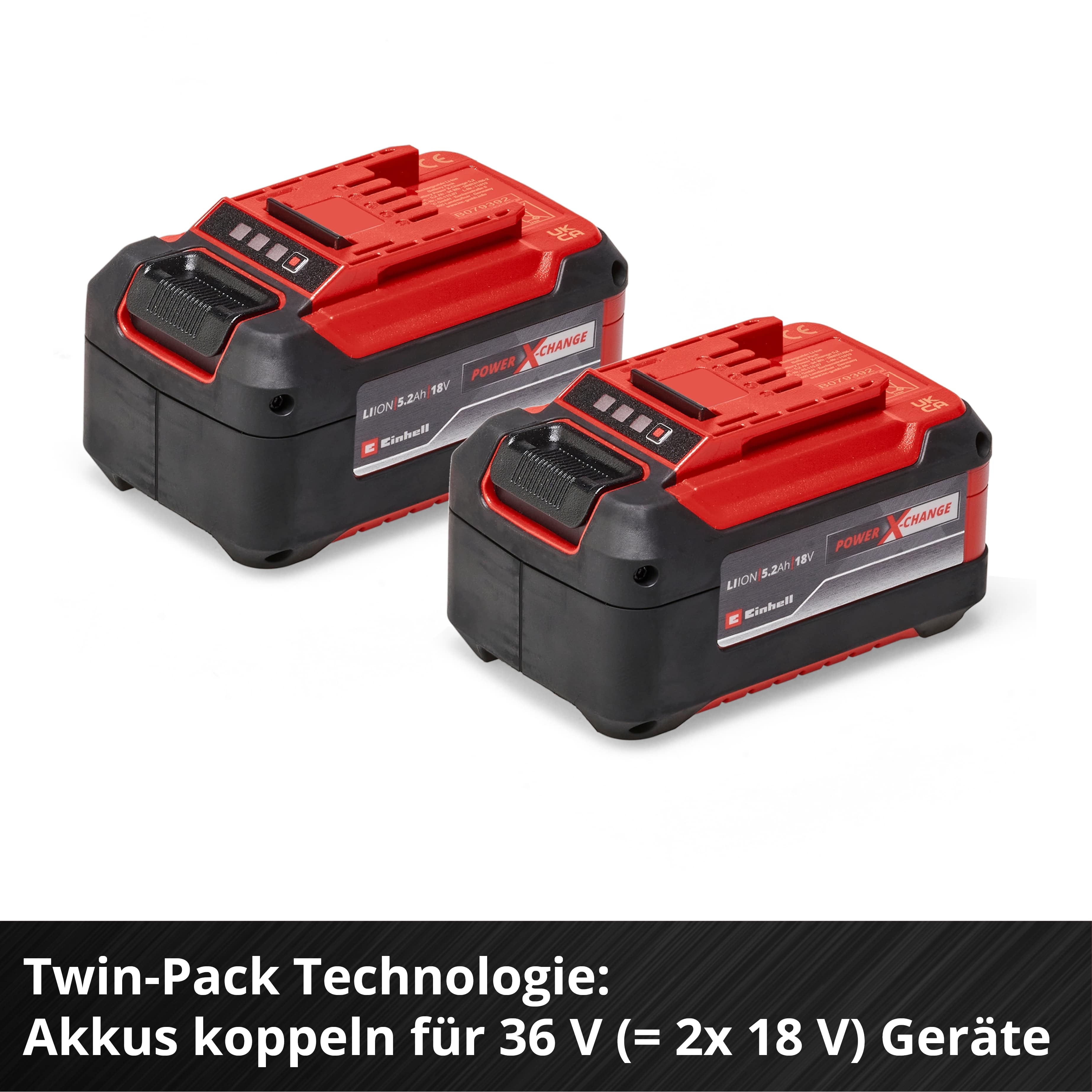18V Doppelpack Akku 5,2 Ah Power X-Change