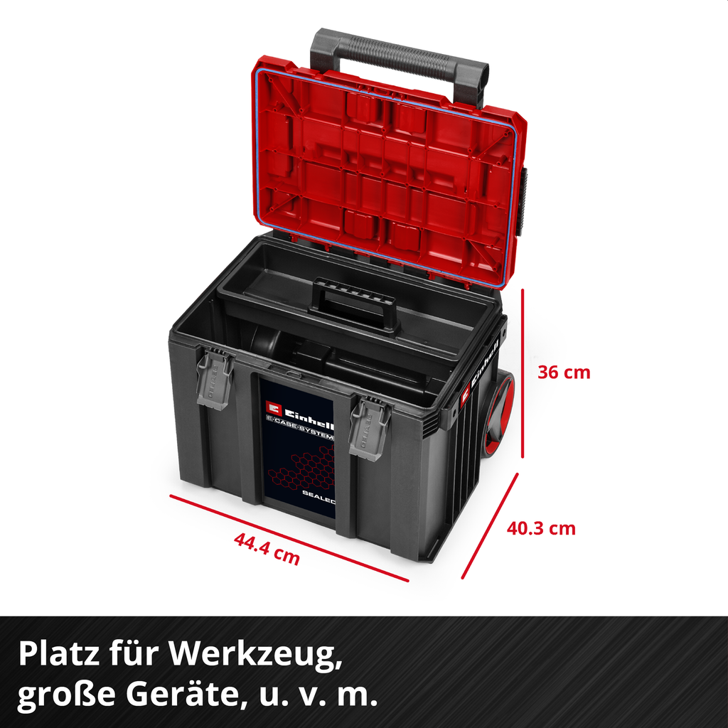 Systemkoffer E-Case L SEALED mit Rädern