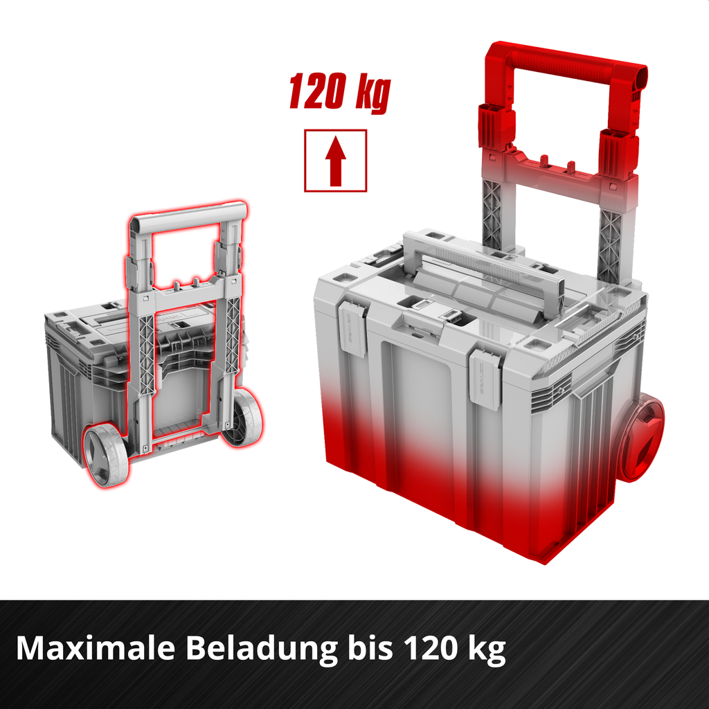 Systemkoffer E-Case L SEALED mit Rädern