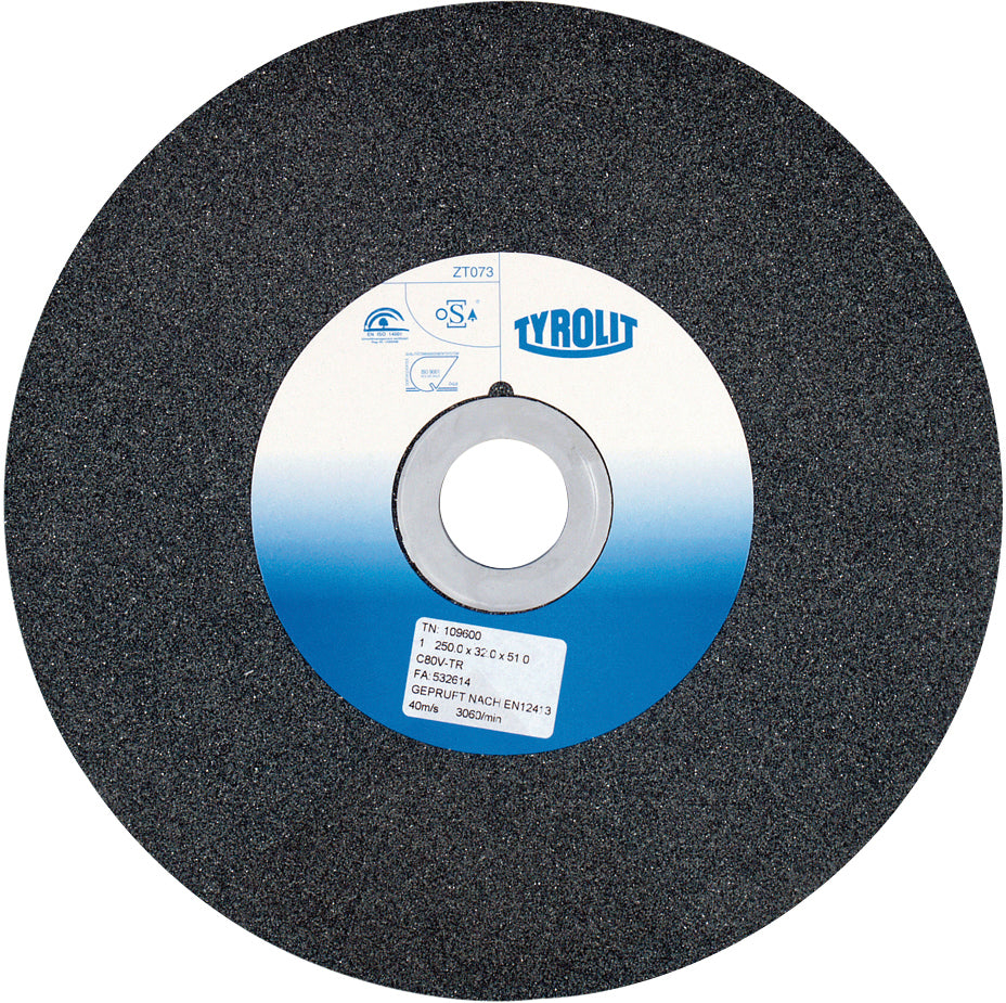 Silicium-Carbid-Schleifscheibe 150 x 150 x 12 mm Ø K 80
