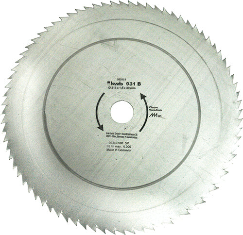 Kreissägeblatt 315 x 30 mm Ø, 80 Zähne