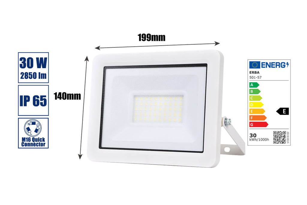 LED-Strahler 30 Watt weiss