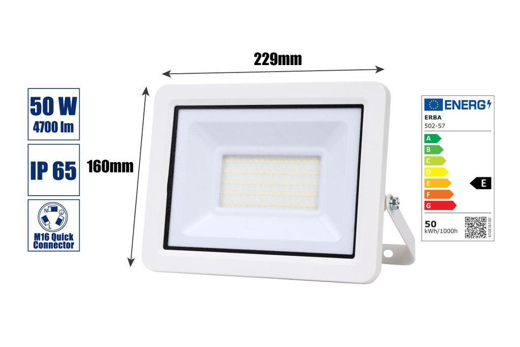 LED-Strahler 50 Watt weiss