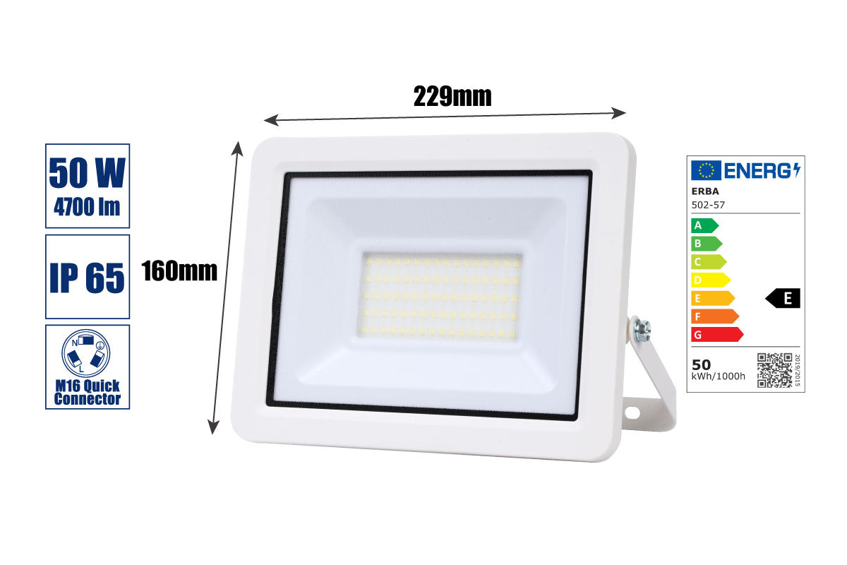 LED-Strahler 50 Watt weiss