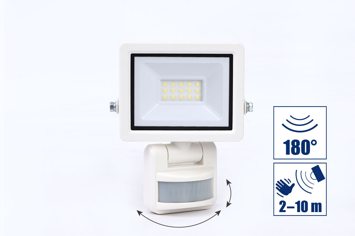 LED-Strahler 10 W + Bewegungsmelder