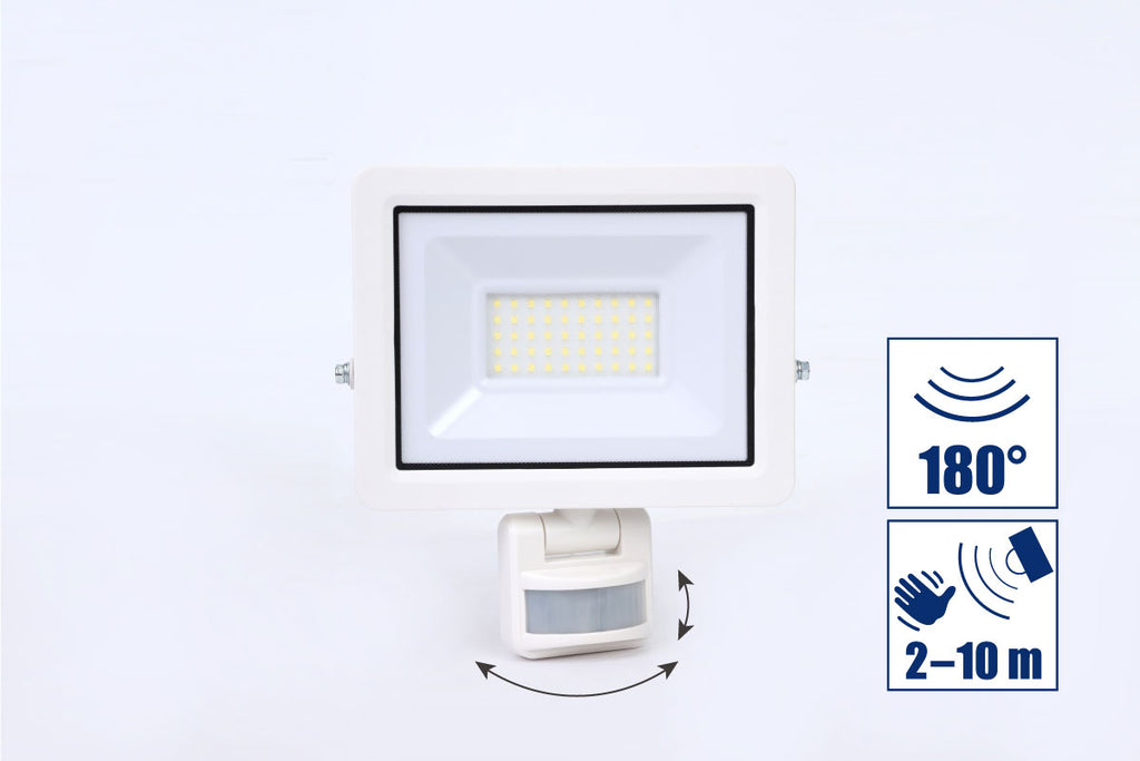 LED-Strahler 30 Watt + BWM Weiss