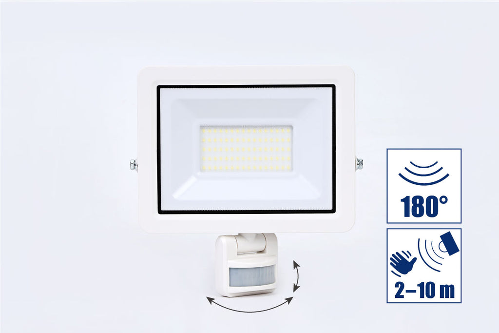 LED-Strahler 50 Watt + BWM weiss