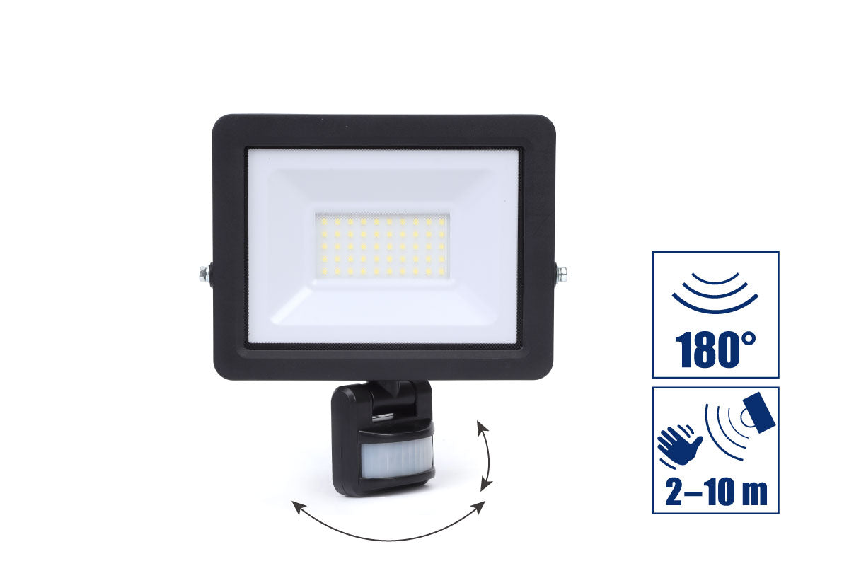 LED-Strahler 30 W + Bewegungsmelder