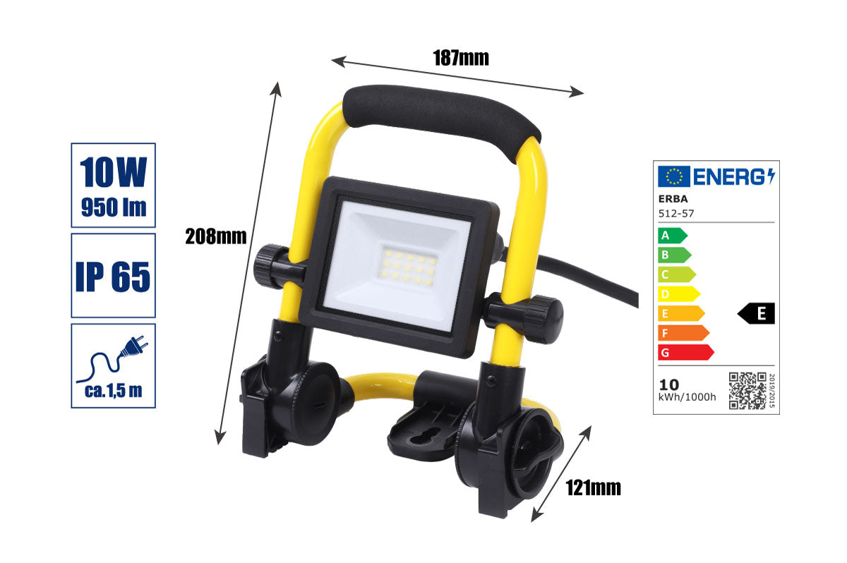 LED-Strahler 10 W + Gestell