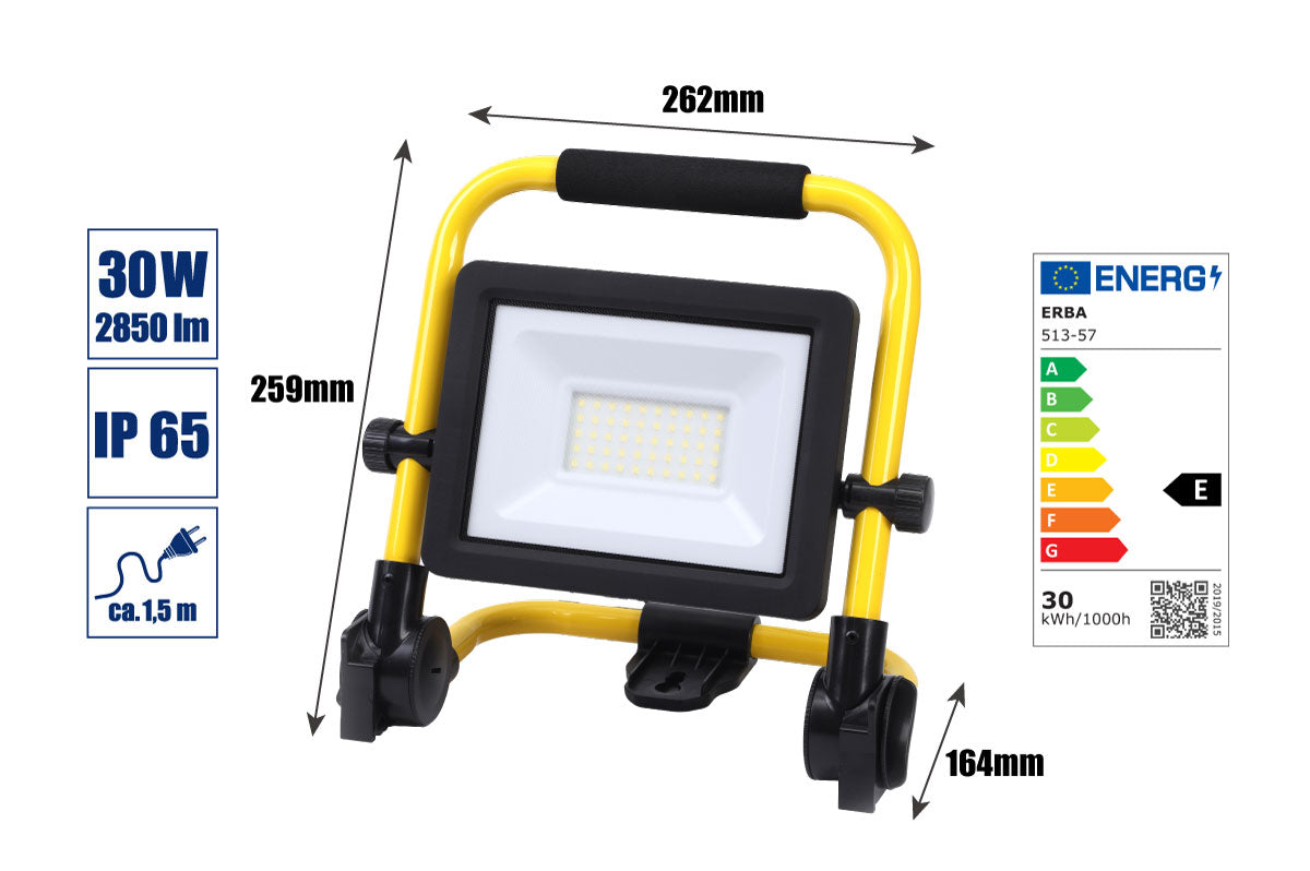 LED-Strahler 30 W + Gestell