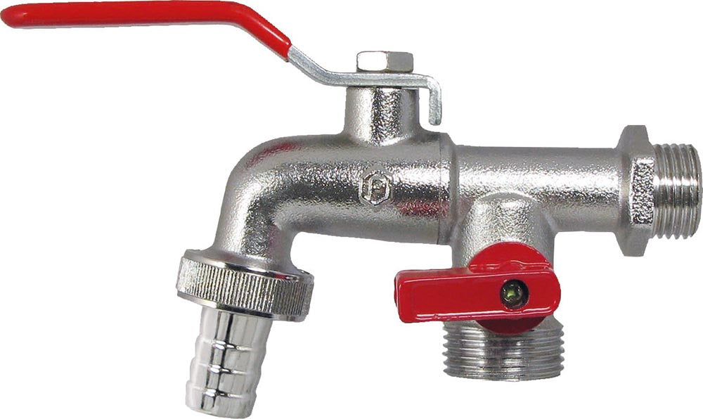 Auslaufkugelhahn 1/2", verchromt