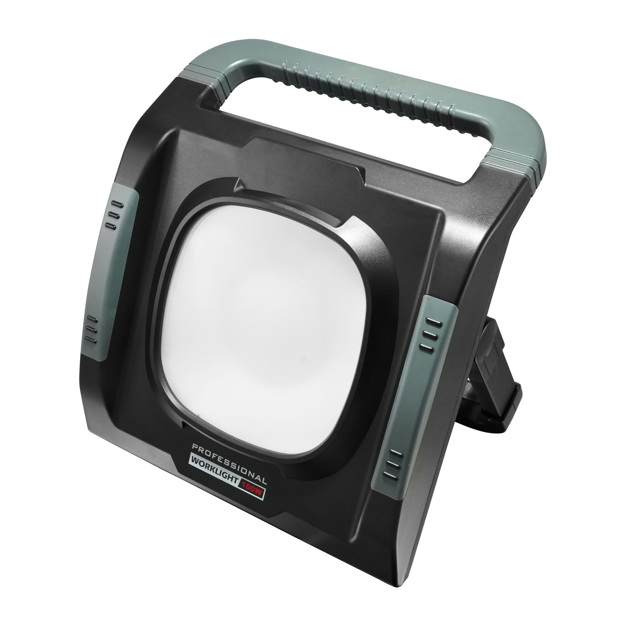 LED-Baustrahler 100 W + 2x Steckdose