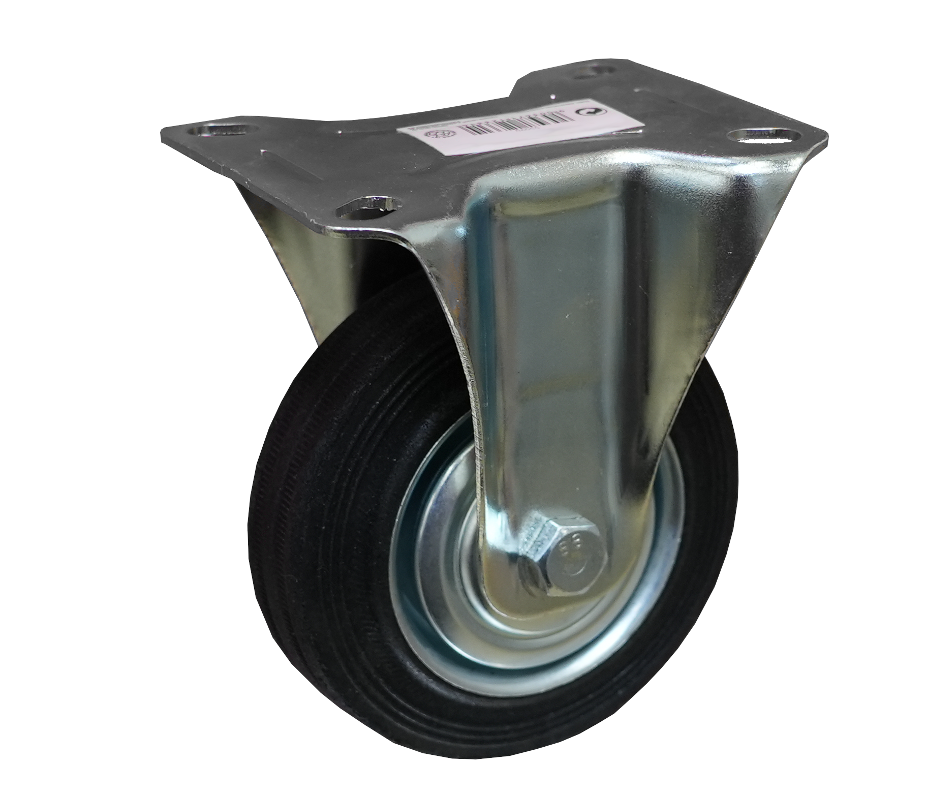 Bockrolle Vollgummi 100 mm