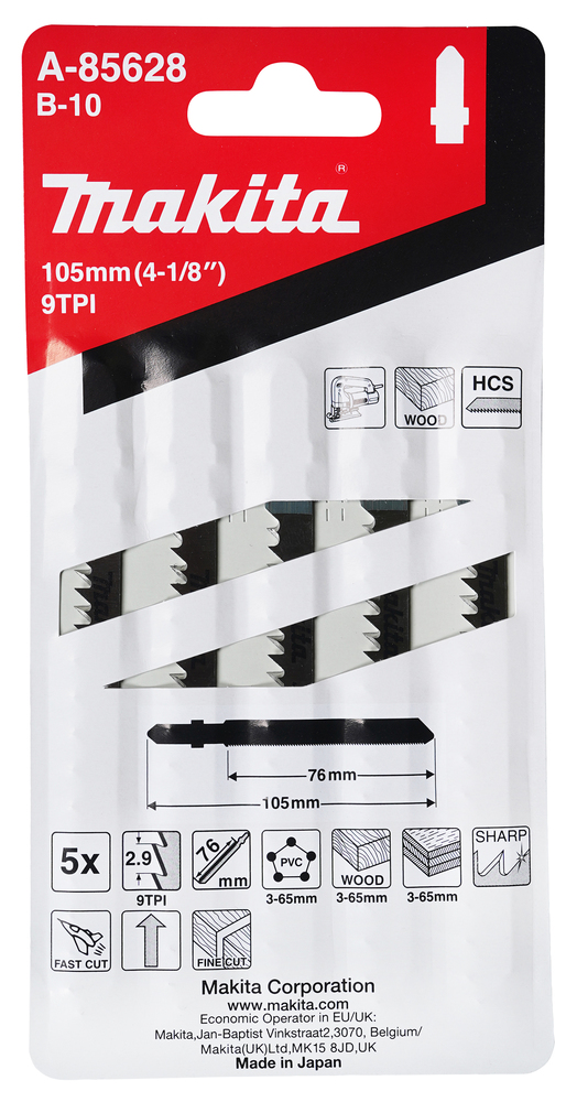 Stichsägeblätter, B-10, 5 Stk.