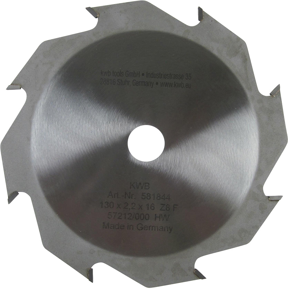 HM-Sägeblatt 130 x 16 mm Ø, 8 Zähne