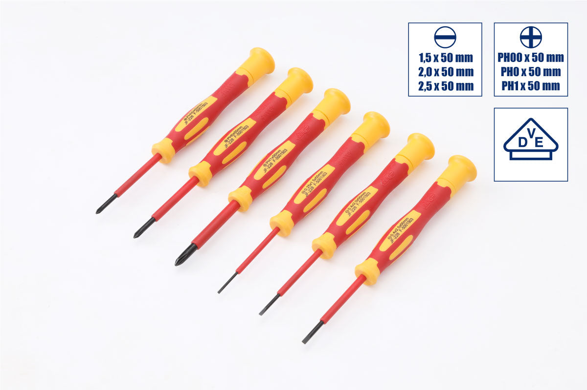 VDE-Präzisions-Schraubendreher-Set, 6-tlg.