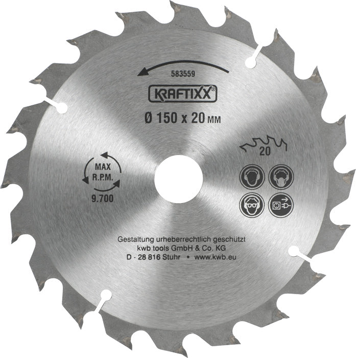 Spanplattensägeblatt für Handkreissäge Ø 150 x 20 mm