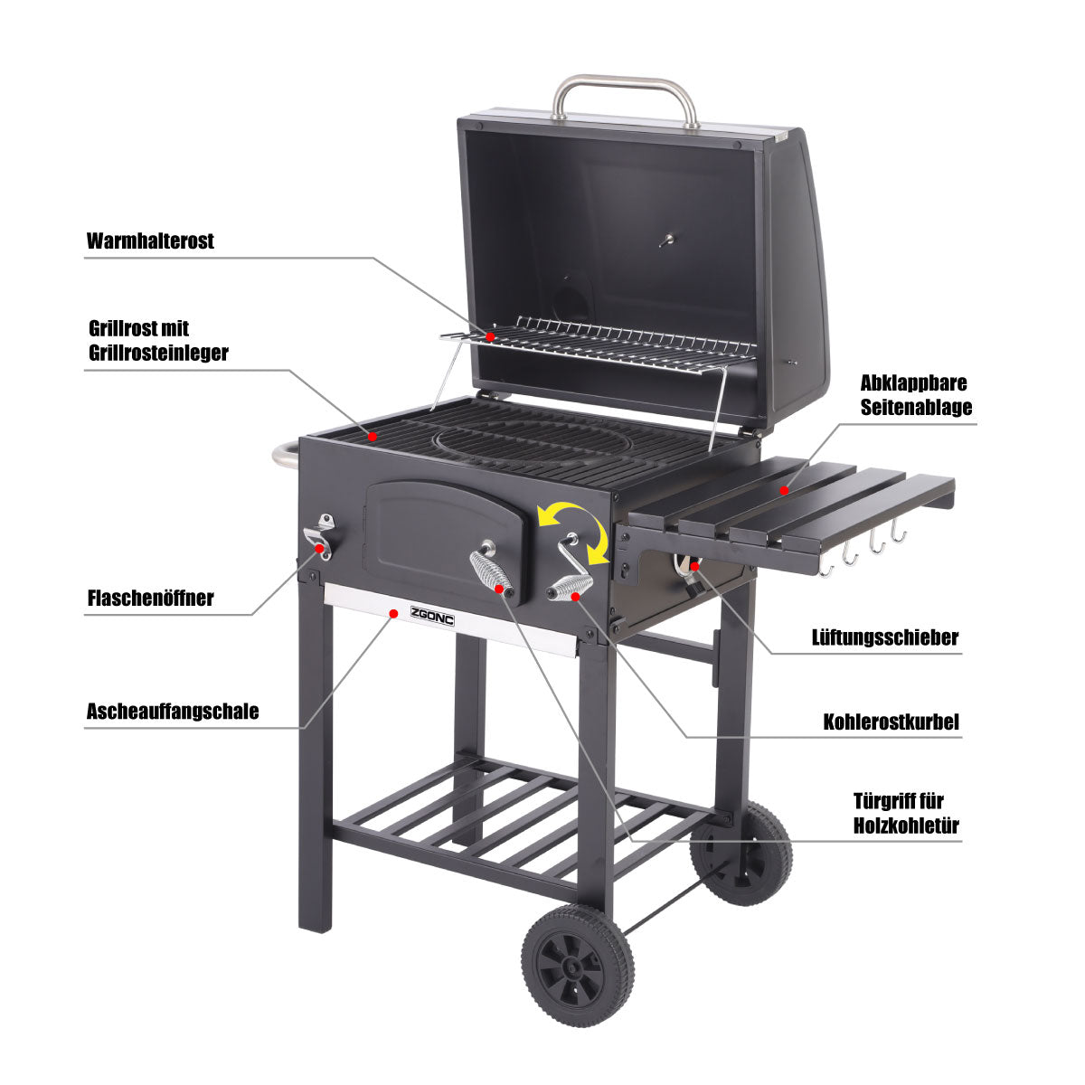 Holzkohle-Griller