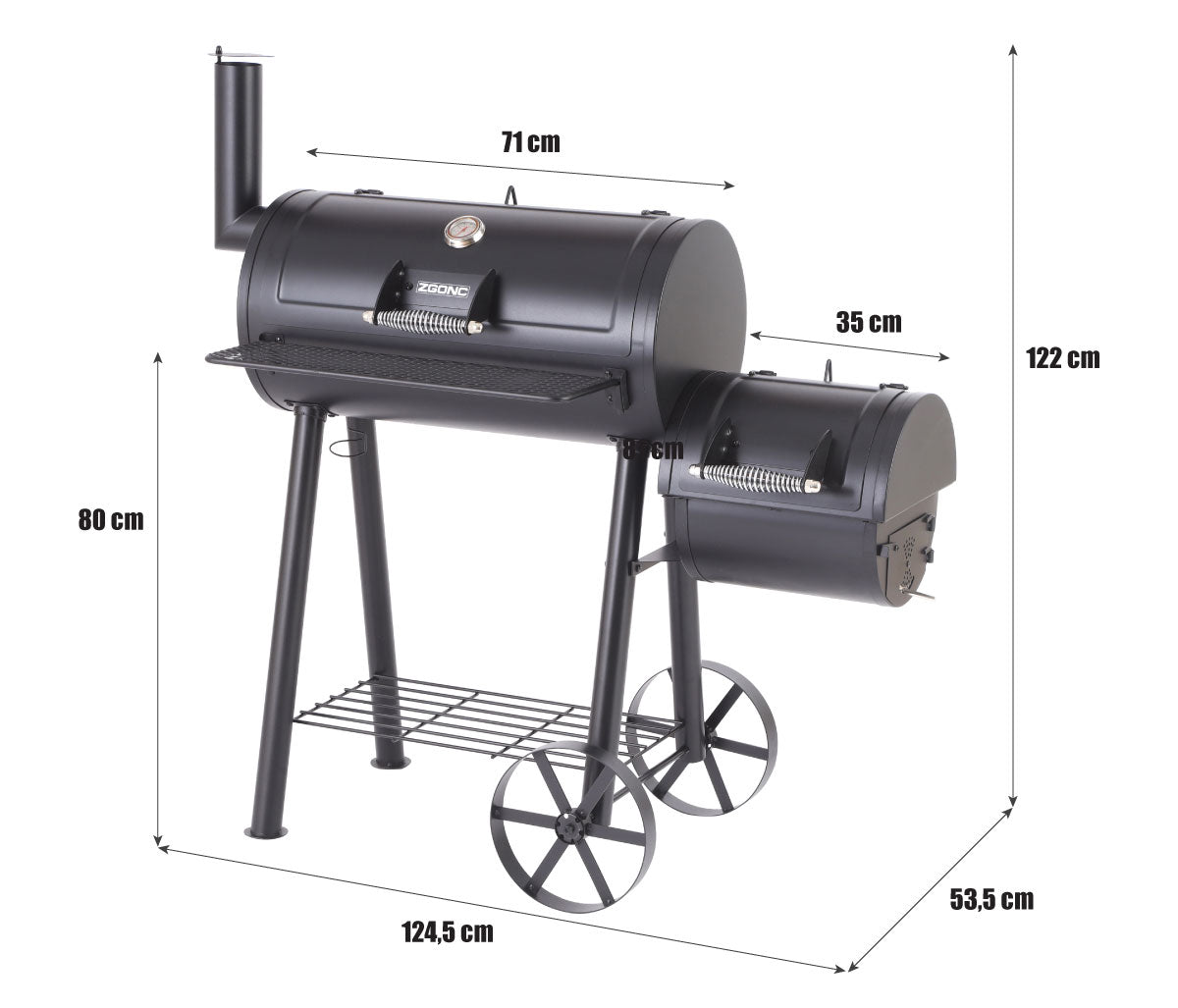 Holzkohlengrill Smoker