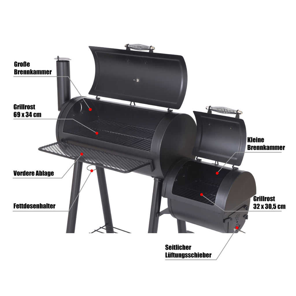 Holzkohlengrill Smoker