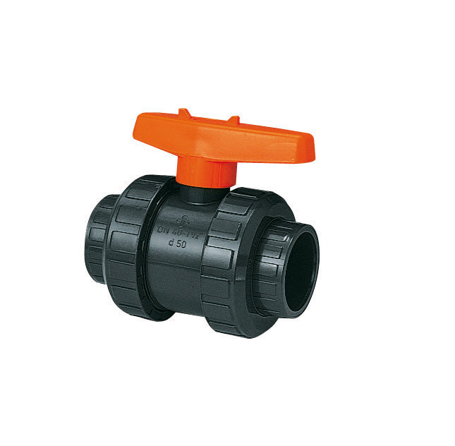 PVC-Kugelhahn 40 mm Ø x 5/4" IG