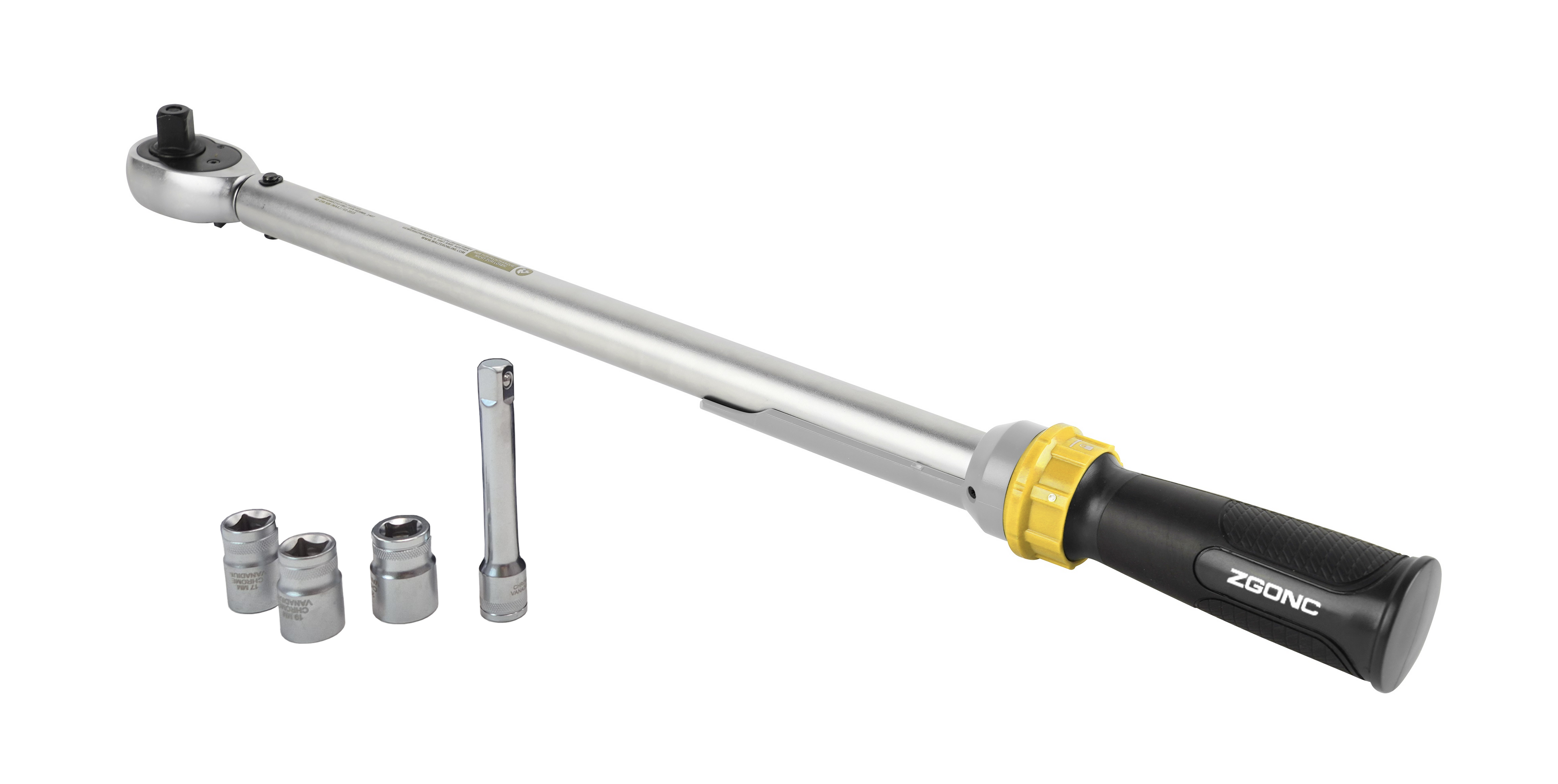 Drehmomentschlüssel-Satz 5 teilig, 1/2" Antrieb, 40-210 Nm