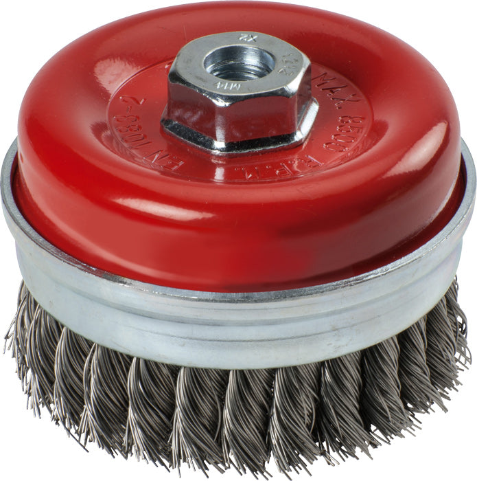 AGGRESSO-FLEX® Topfbürste, HSS Stahldraht, gezopft, Ø 100 mm