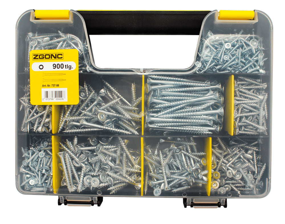 Spanplattenschrauben TX Set 900 Tlg.