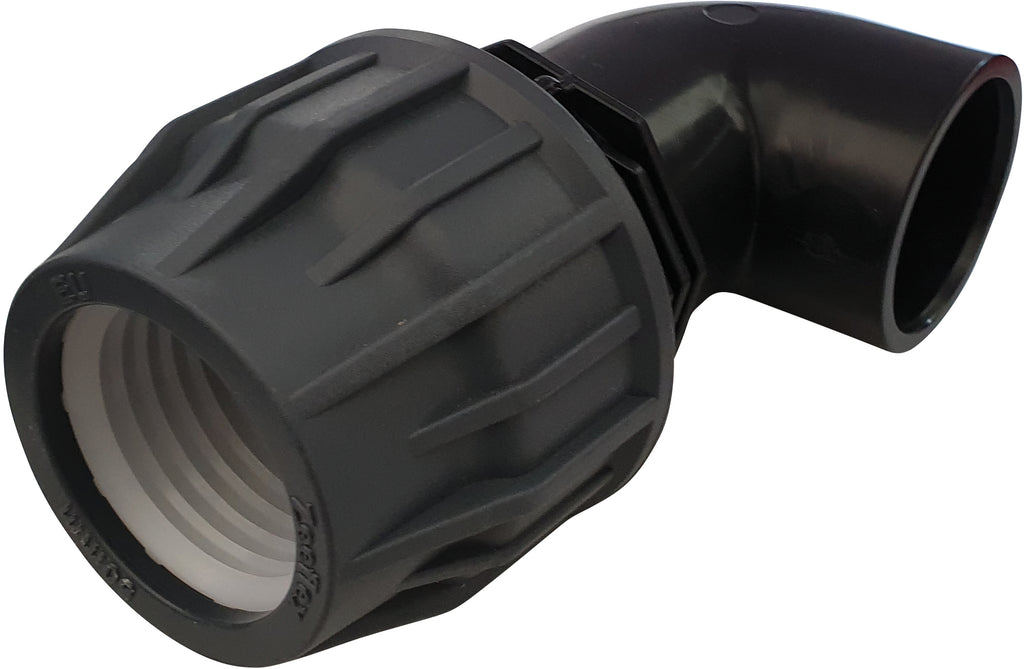 PVC-Klebewinkel (Muffe) DA 50 auf 50 Klemm