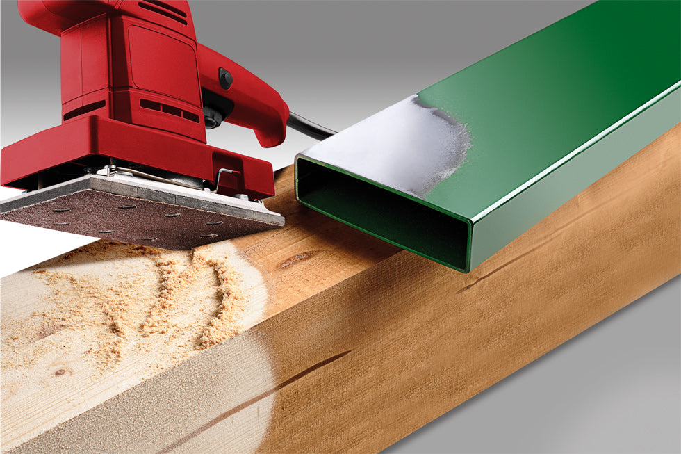 Schleifstreifen, HOLZ & METALL, Korund, 93 x 230 mm, gelocht, TYP A, K 240