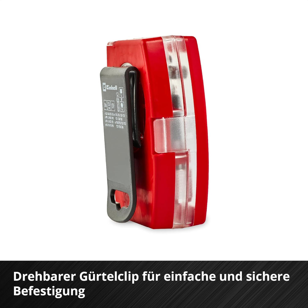 Bit-Box aus CrV-Stahl mit Gürtelclip, 32-tlg.