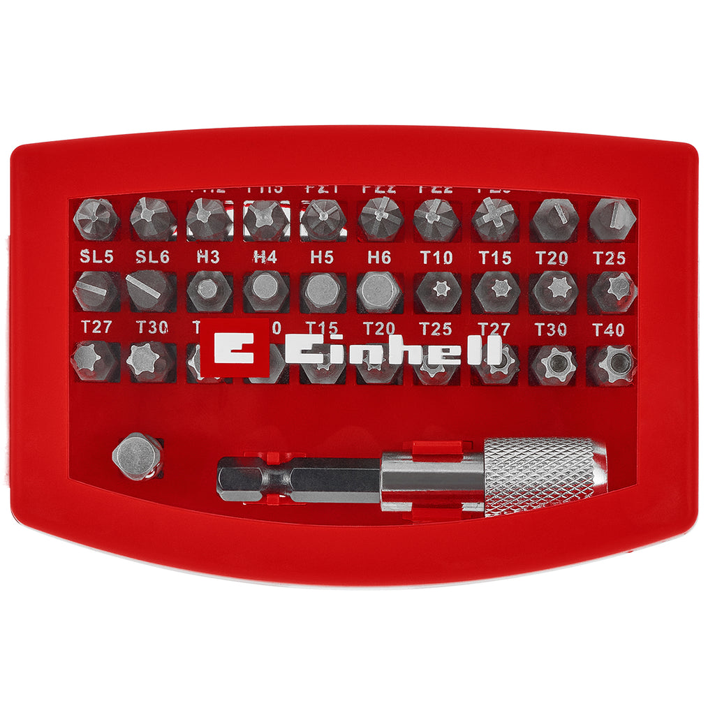 Bit-Box aus S2 Stahl mit Gürtelclip, 32-tlg.