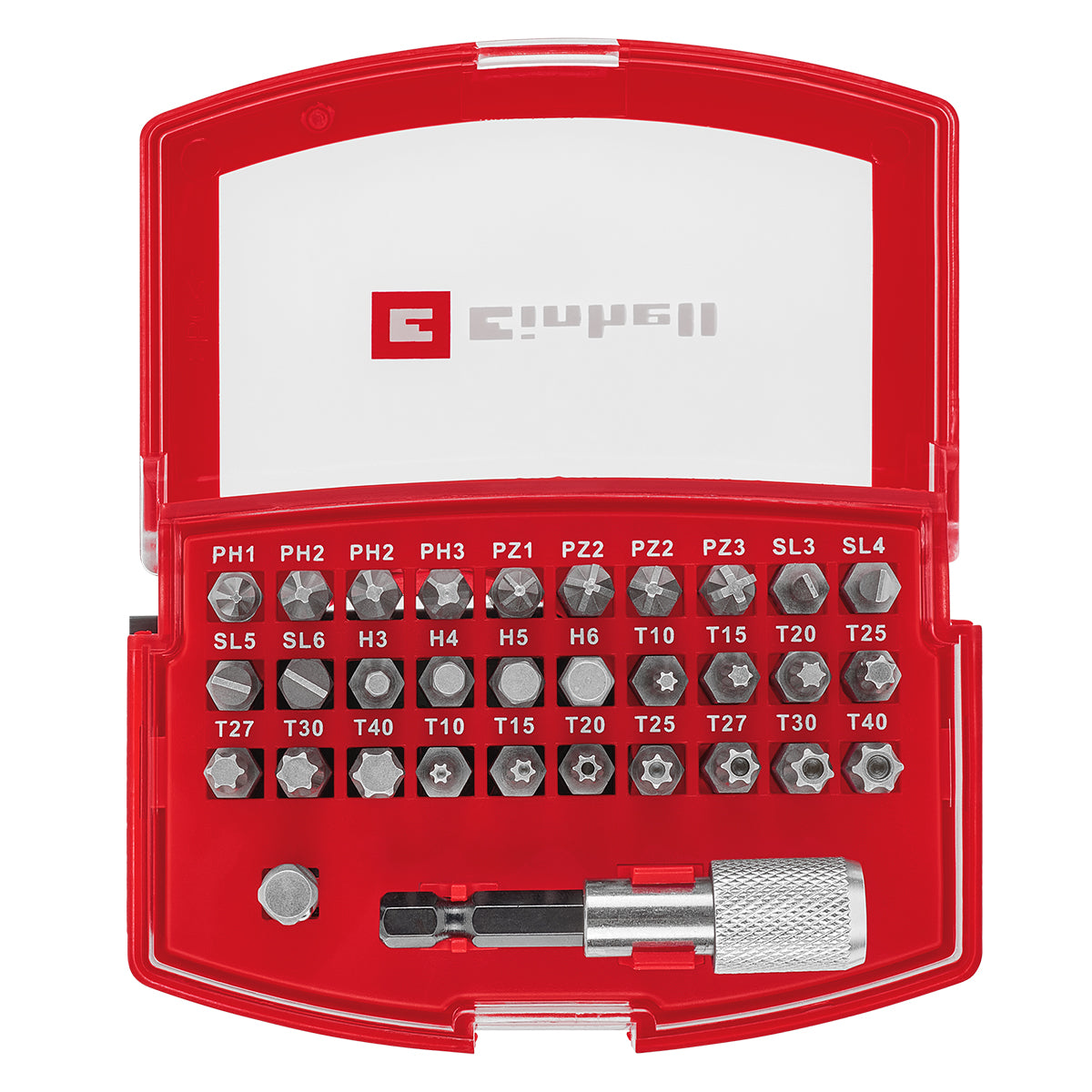 Bit-Box aus S2 Stahl mit Gürtelclip, 32-tlg.