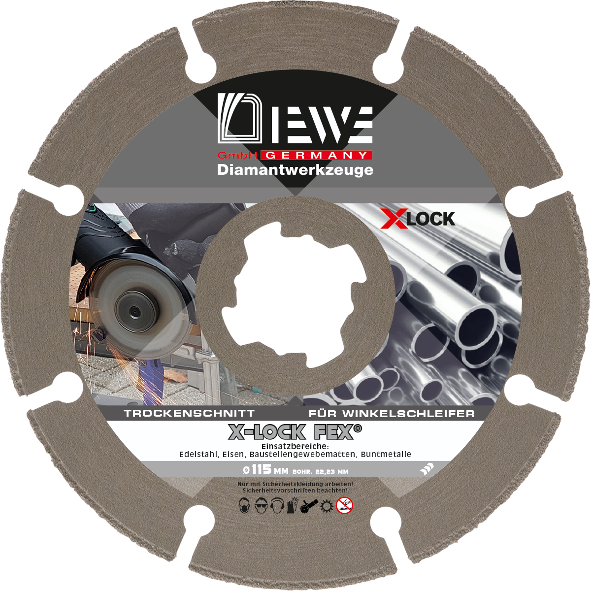 Diamanttrennscheibe FEX 115 X-Lock