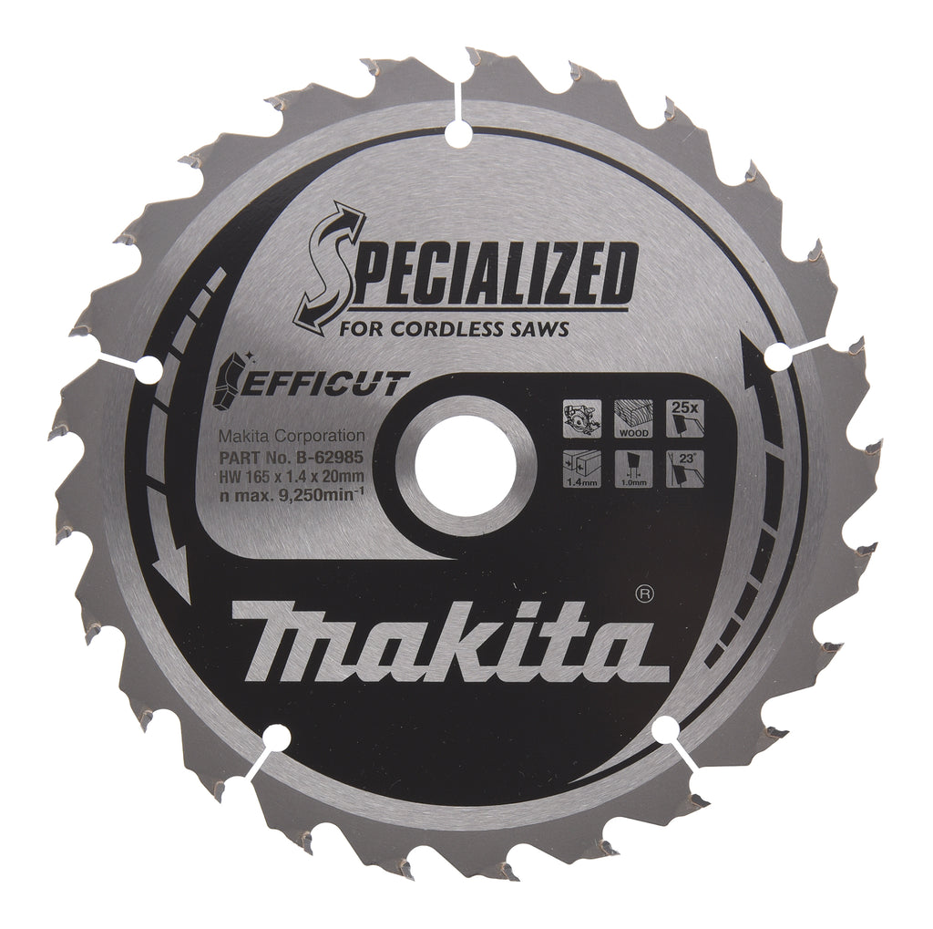 Sägeblatt Efficut / 165 x 20 mm / 25 Zähne