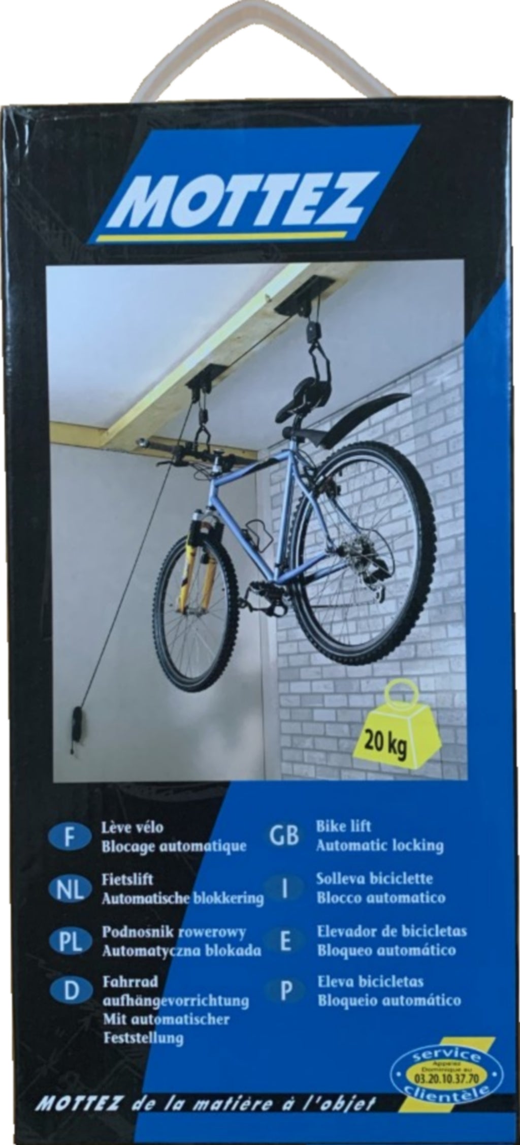 Hebegerät für Fahrrad