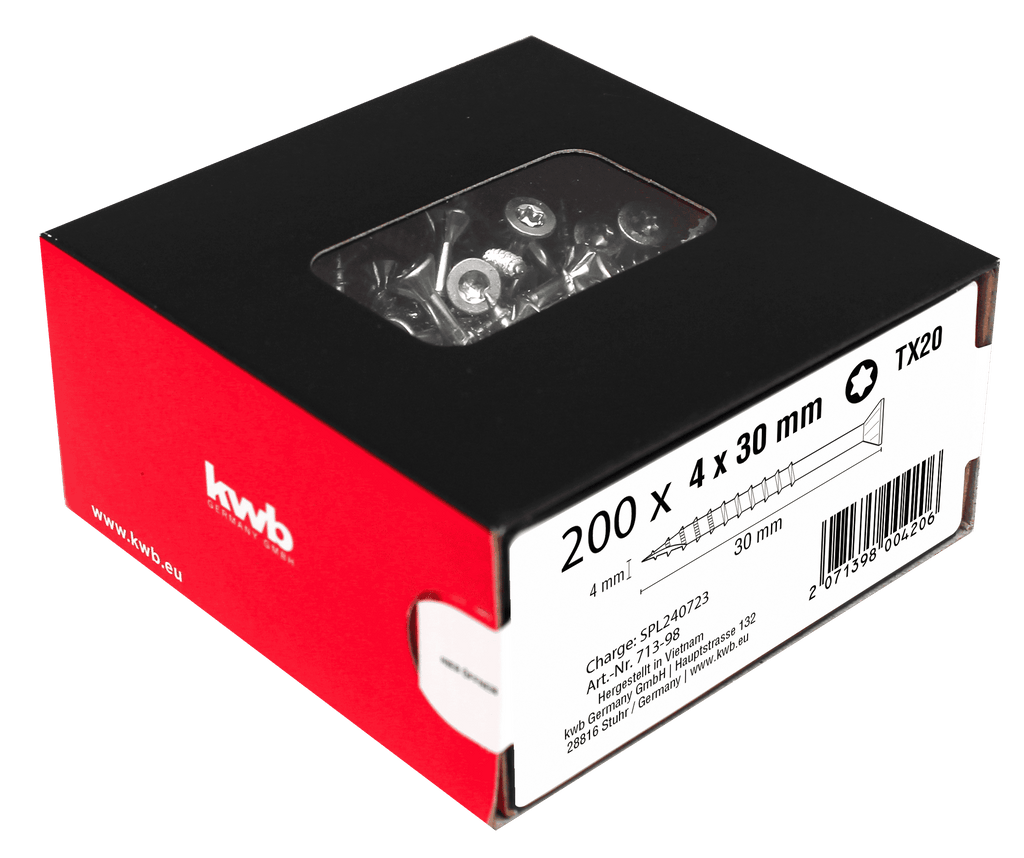 Spanplattenschrauben Cr3 Tx20 4x