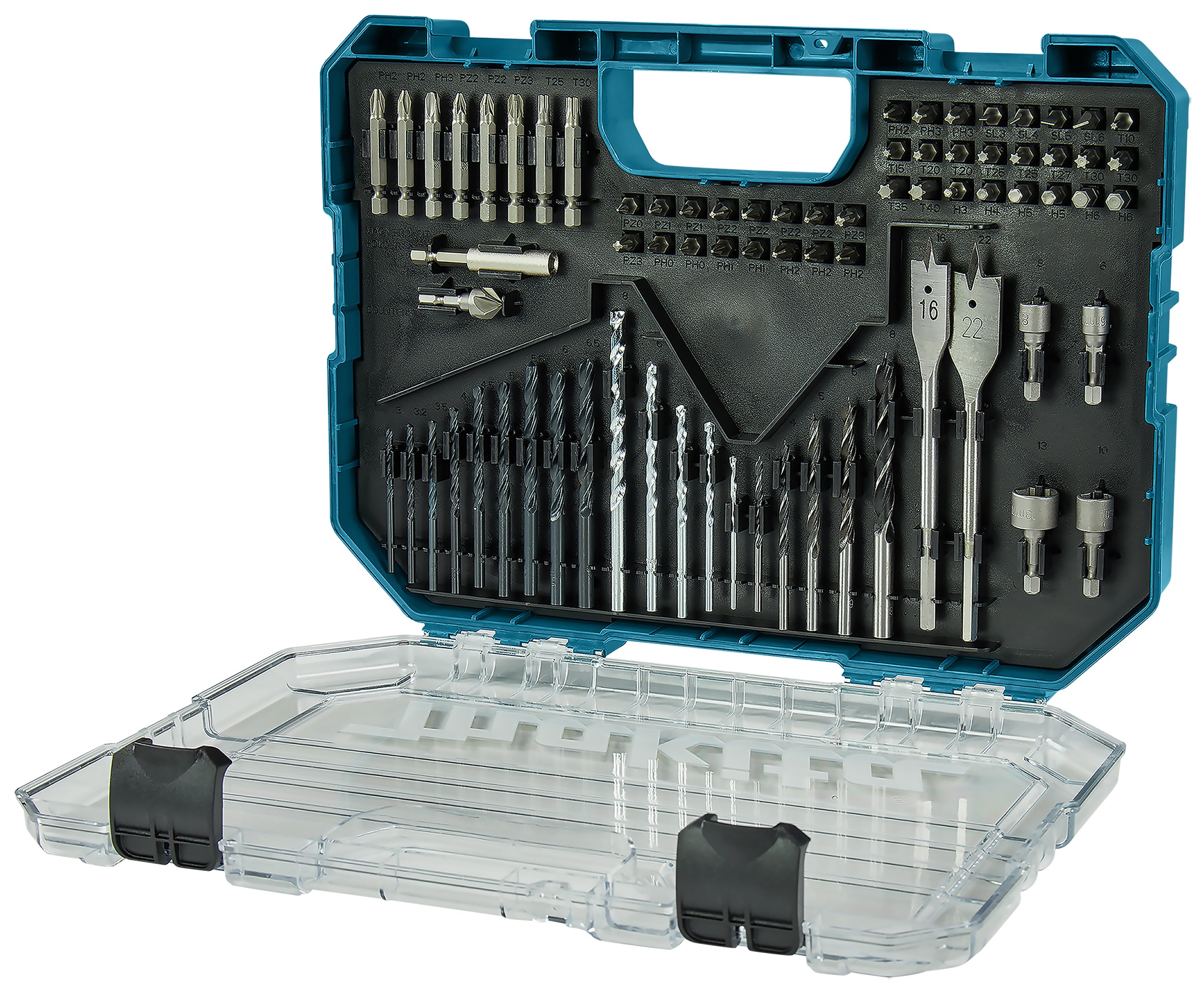 Bohrer- und Bitset 75 tlg.