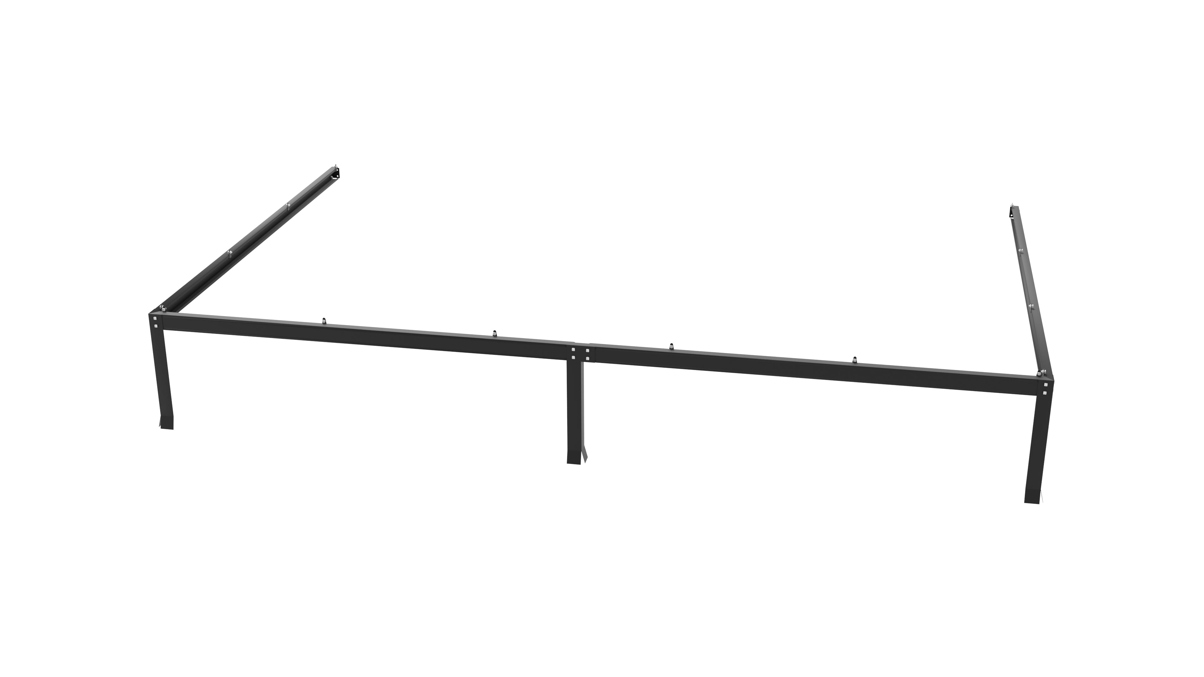 Gewächshaus Ida 6500 ESG/HKP, schwarz - Set