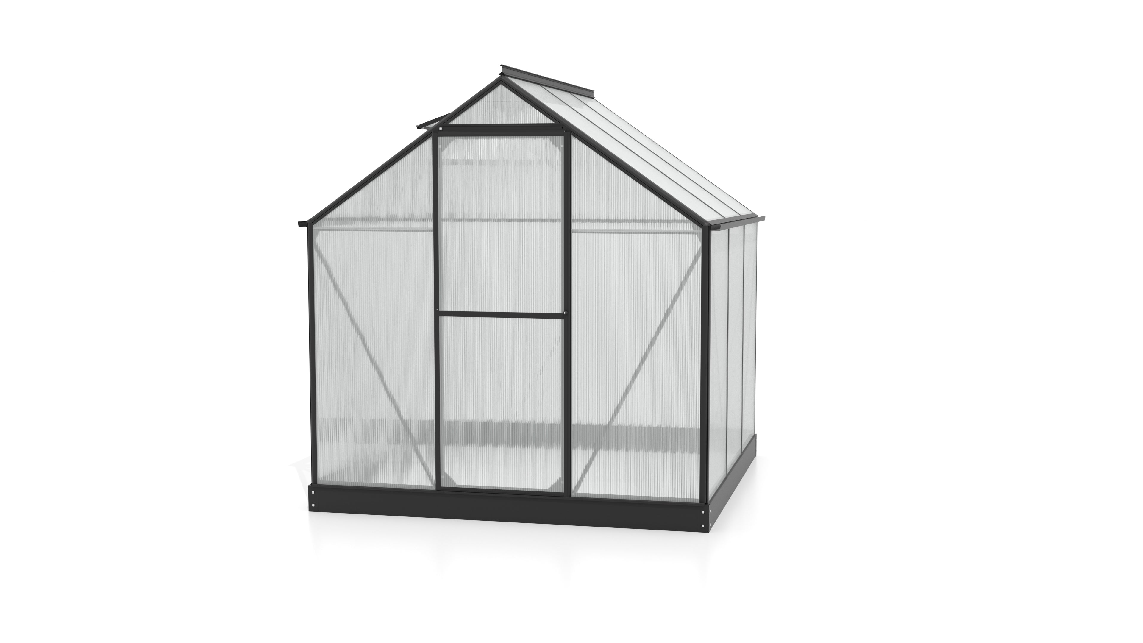 Gewächshaus Triton 3800 HKP 6mm, schwarz - Set