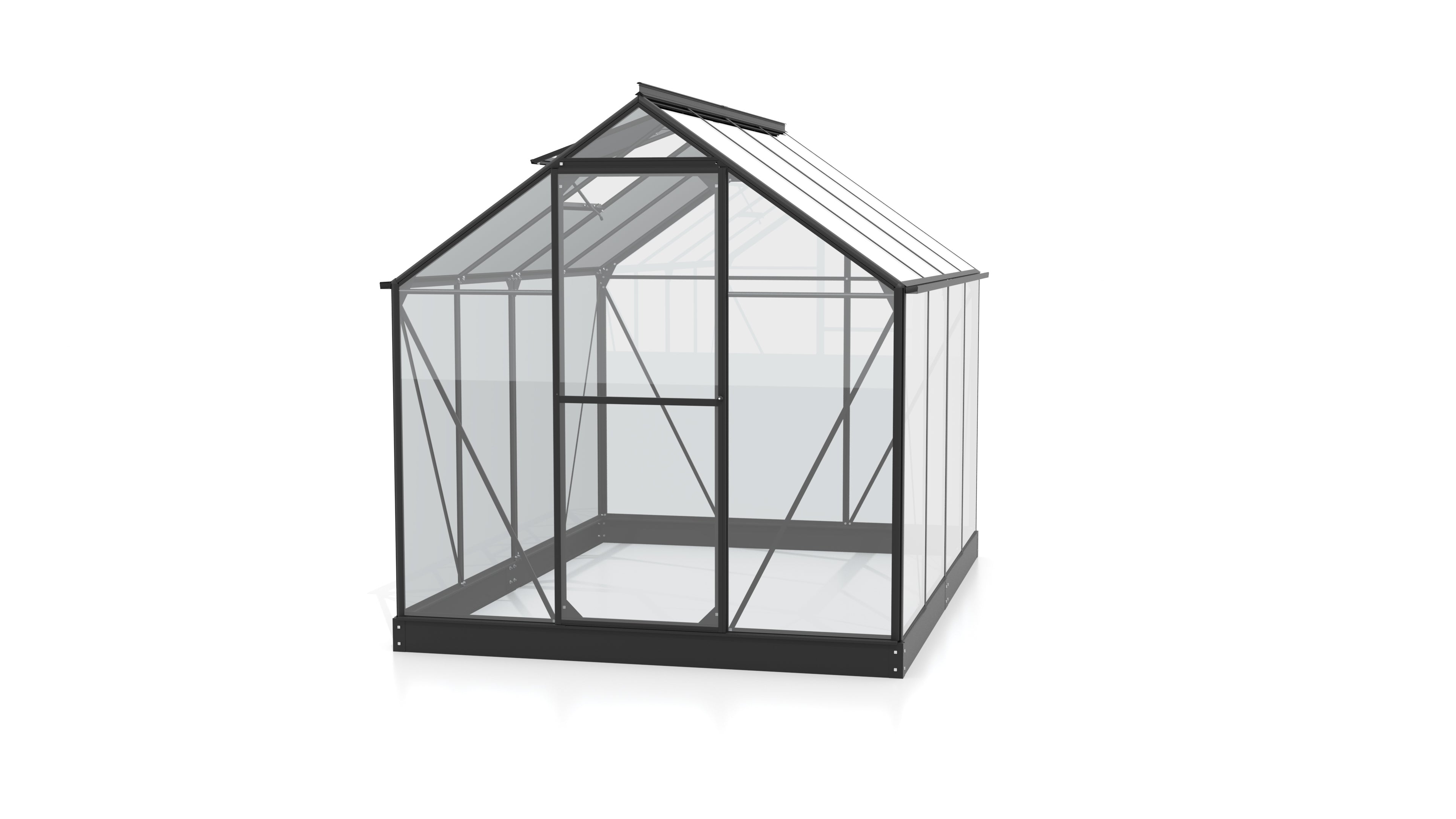 Gewächshaus Triton 5000 ESG 3mm, schwarz - Set