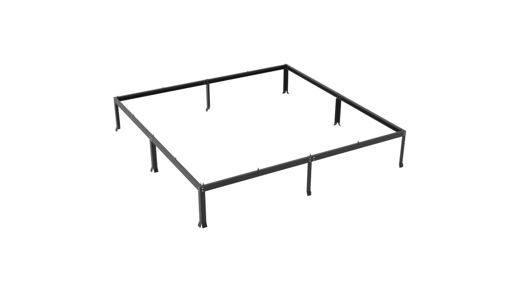 Gewächshaus Uranus 6700 ESG 3mm, schwarz - Set