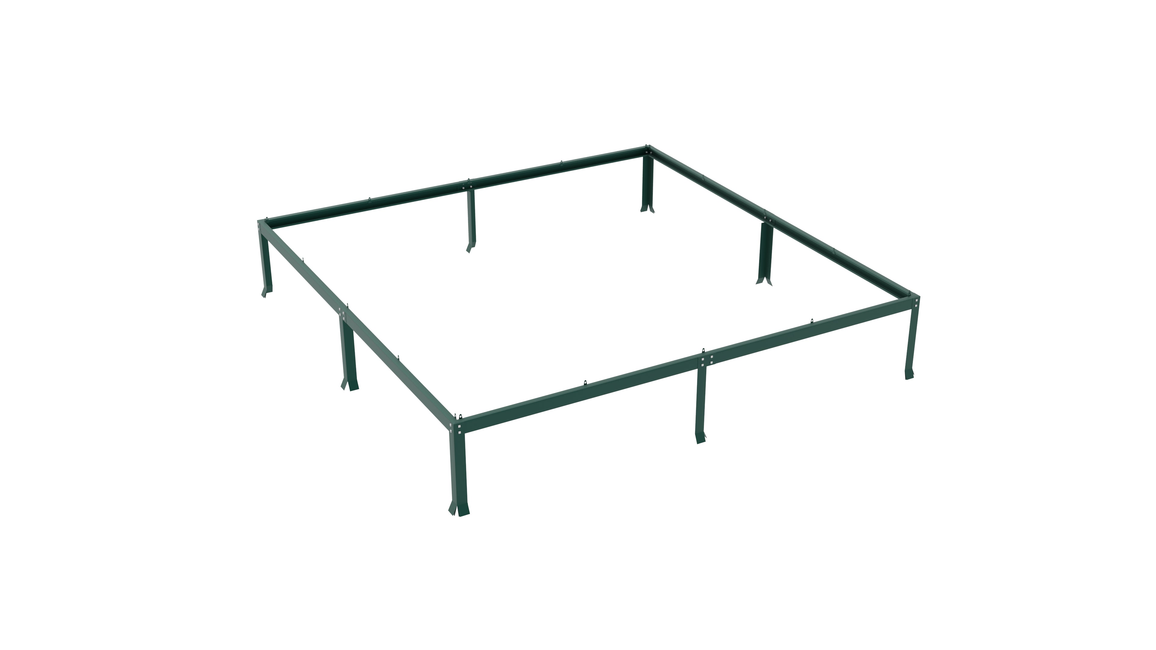 Gewächshaus Uranus 6700 ESG 3mm, smaragd - Set