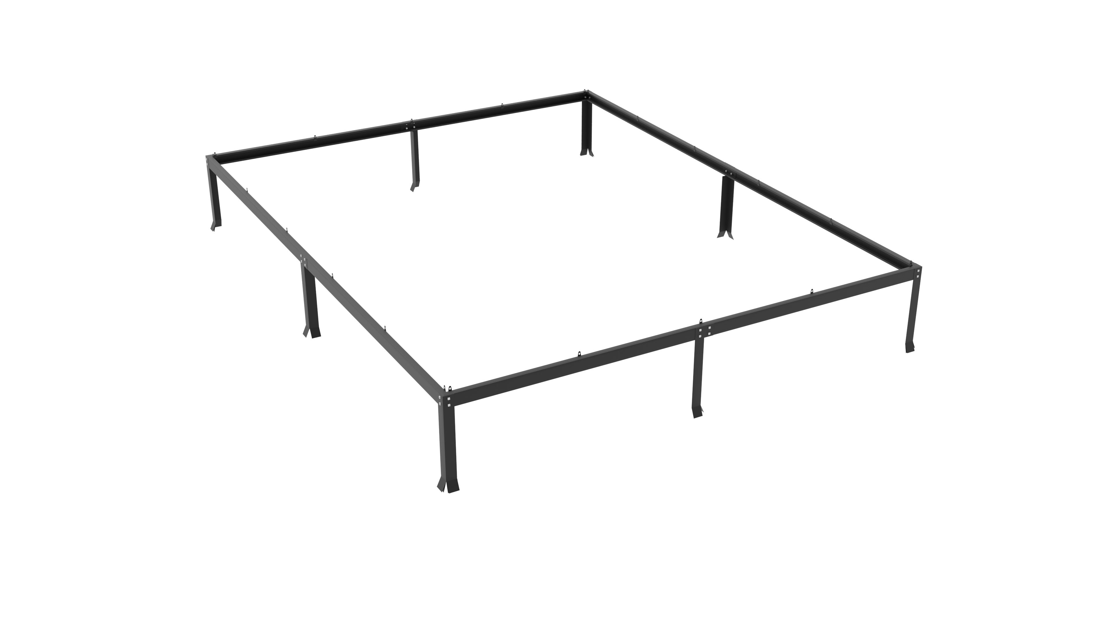 Gewächshaus Uranus 8300 HKP 6mm, schwarz - Set